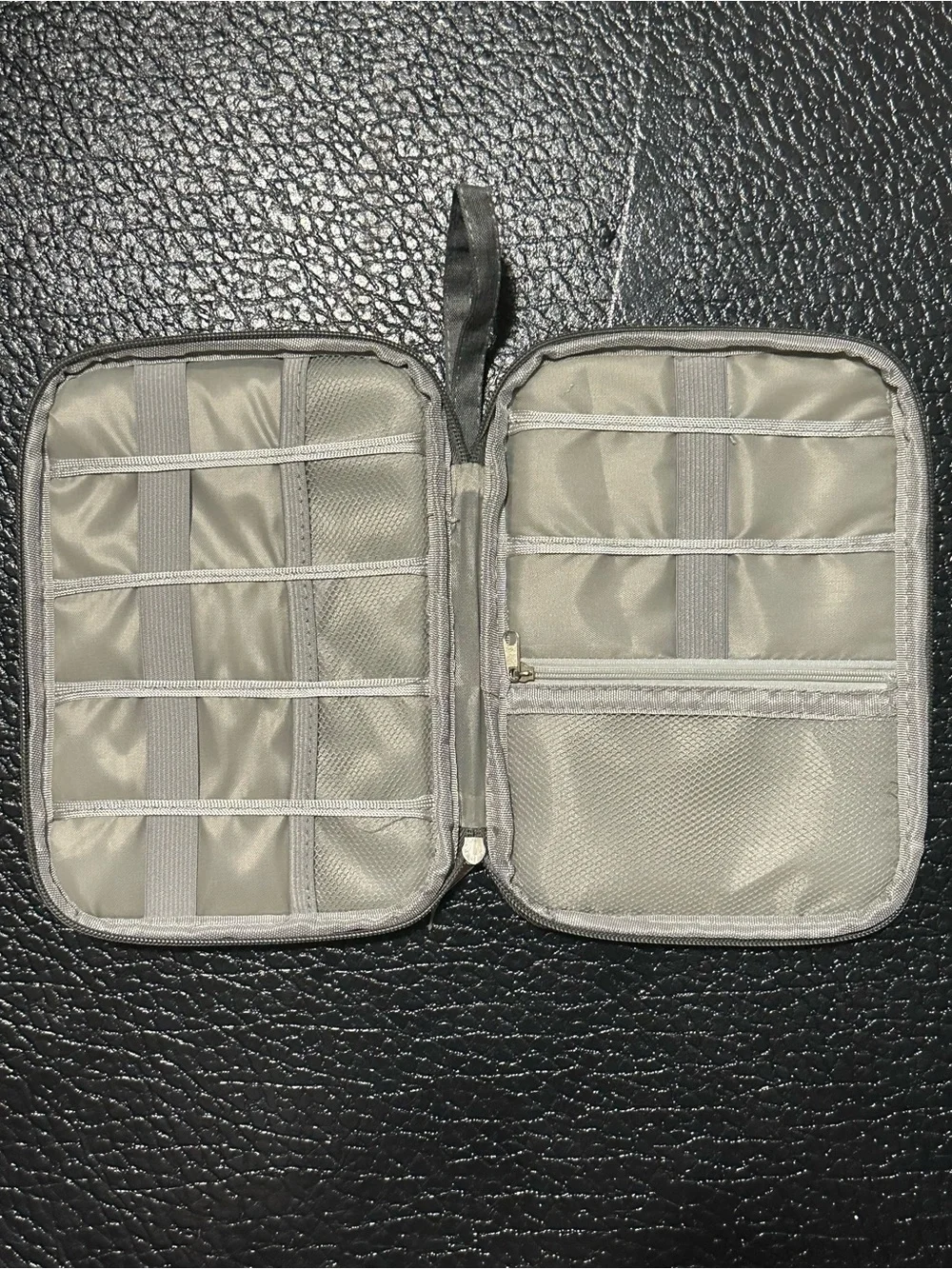 OP Gray Zippered Electronics Carry Pouch